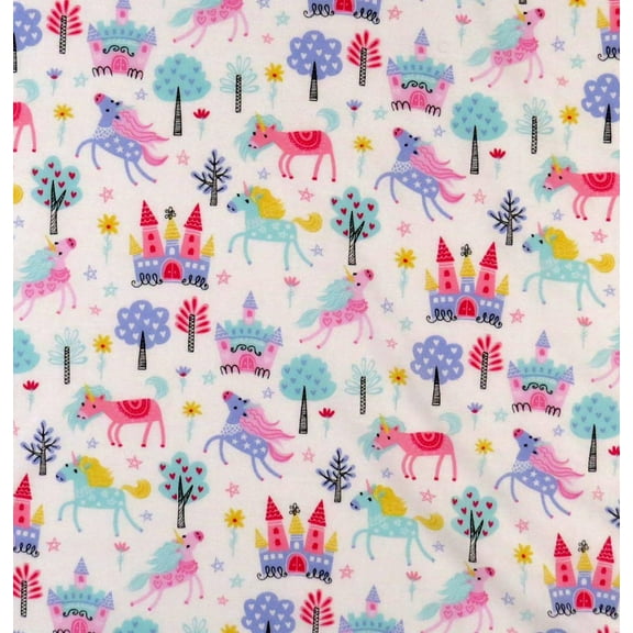 SheetWorld Fitted 100% Cotton Percale Bassinet Sheet 15 x 33, Unicorns