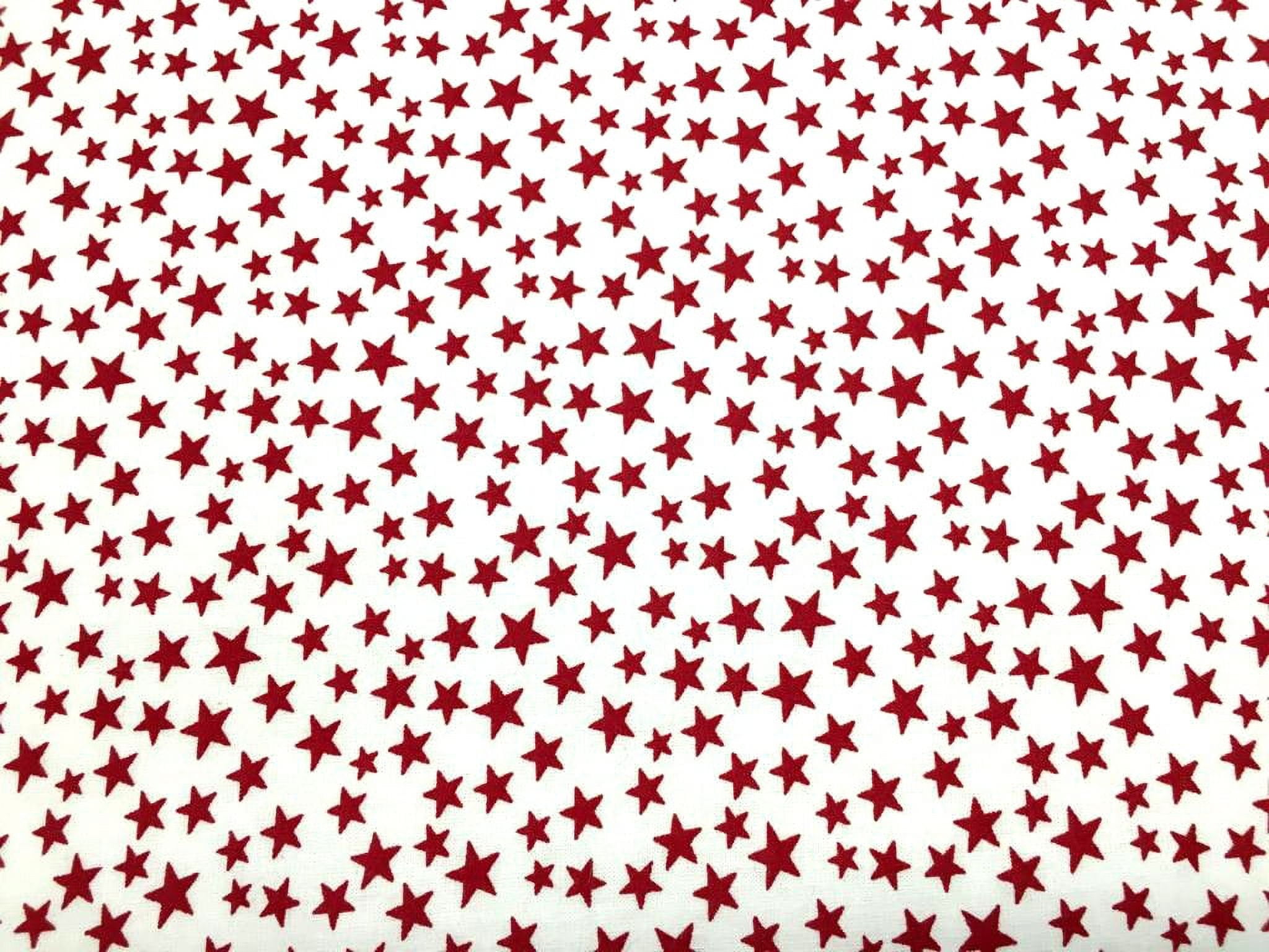 SheetWorld Fitted 100% Cotton Percale Cradle Sheet 18 x 36, Red Stars