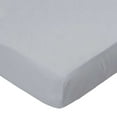 thumbnail image 1 of SheetWorld Fitted 100% Cotton Percale Cradle Sheet 18 x 36, Solid Grey Woven, 1 of 4