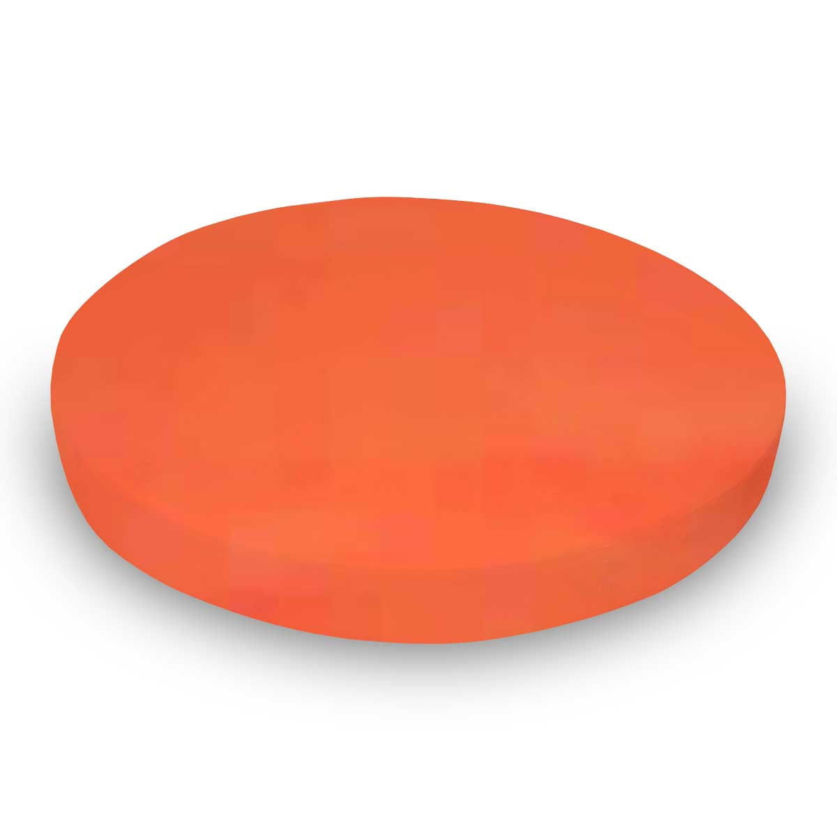 SheetWorld Fitted 100% Cotton Percale Oval Crib Sheet, Fits Stokke Sleepi 26 x 47, Deep Orange Woven