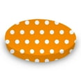 thumbnail image 1 of SheetWorld Fitted 100% Cotton Percale Oval Crib Sheet, Fits Stokke Sleepi 26 x 47, Polka Dots Gold, 1 of 4