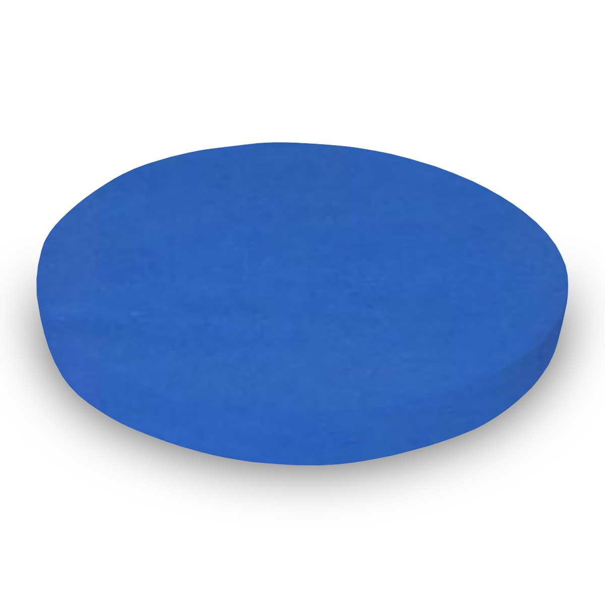 SheetWorld Fitted 100% Cotton Percale Oval Crib Sheet, Fits Stokke Sleepi 26 x 47, Royal Blue Woven