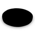 thumbnail image 1 of SheetWorld Fitted 100% Cotton Percale Oval Crib Sheet, Fits Stokke Sleepi 26 x 47, Solid Black Woven, 1 of 4