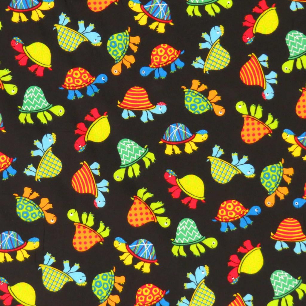 SheetWorld Fitted 100 Cotton Percale Oval Crib Sheet Fits Stokke Sleepi 26 x 47 Turtles Black Walmart