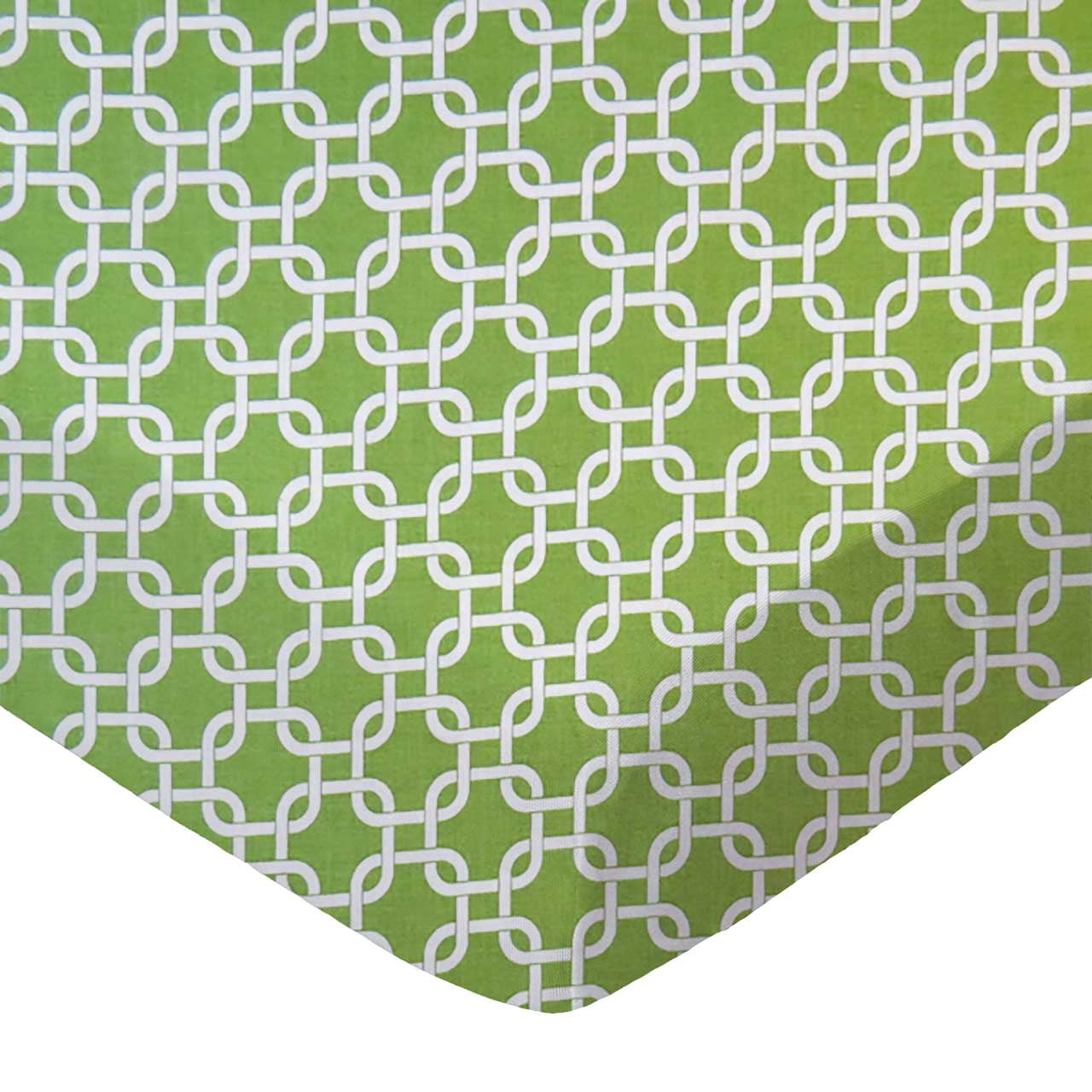SheetWorld Fitted 100% Cotton Percale Pack N Play Sheet 29 x 42, Citrus Links