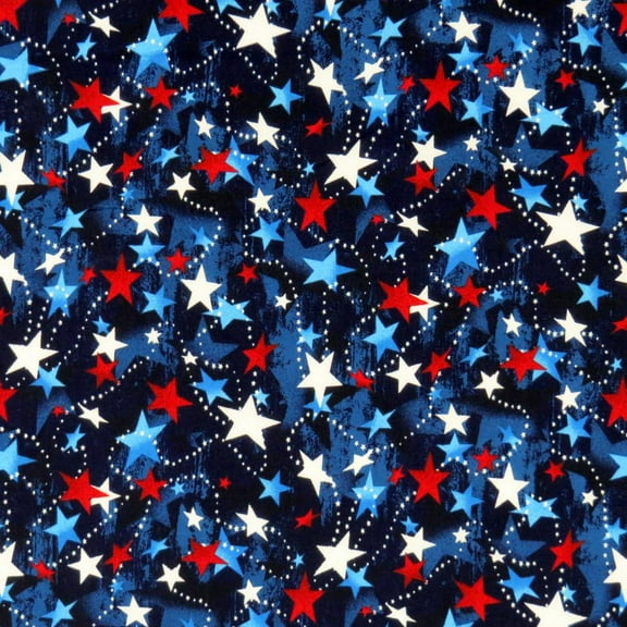 SheetWorld Fitted 100% Cotton Percale Pack N Play Sheet 29 x 42, Patriotic Stars