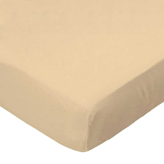 SheetWorld Fitted 100% Cotton Percale Pack N Play Sheet 29 x 42, Solid Peach Woven
