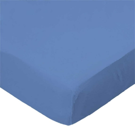 SheetWorld Fitted 100% Cotton Percale Pack N Play Sheet Fits Graco 27 x 39, Wedgewood Blue Woven