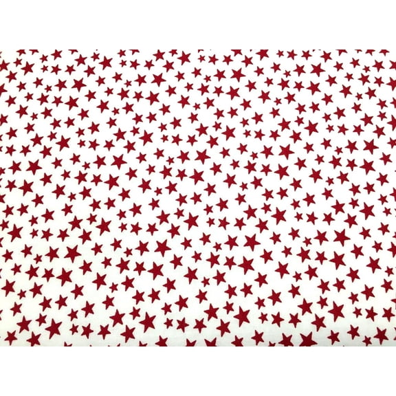 SheetWorld Fitted 100% Cotton Percale Portable Mini Crib Sheet 24 x 38, Red Stars