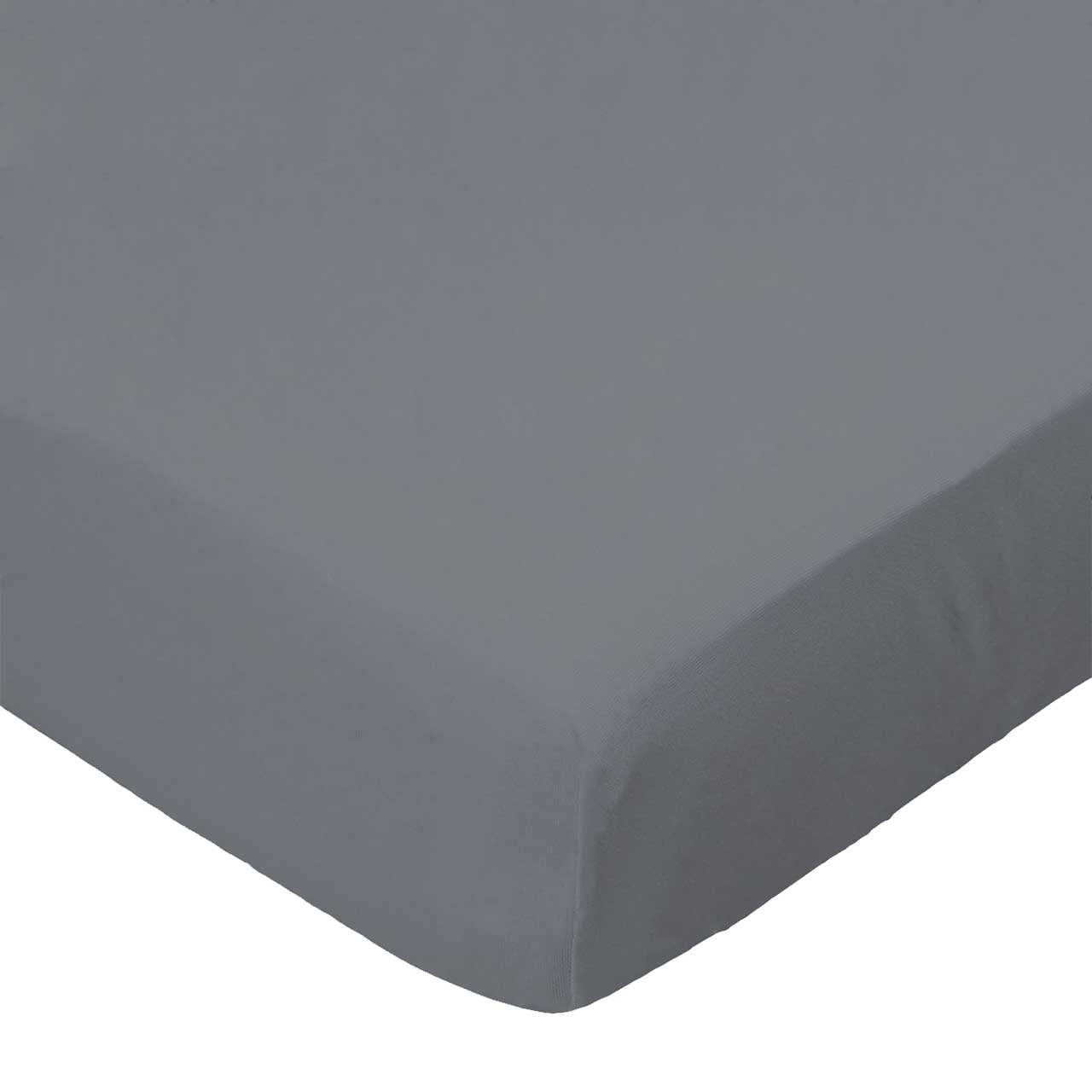 SheetWorld Fitted 100% Cotton Percale Square Play Yard Sheet Fits Joovy 38 x 38, Dark Grey Woven