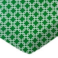 thumbnail image 1 of SheetWorld Fitted 100% Cotton Percale Square Play Yard Sheet Fits Joovy 38 x 38, Green Links, 1 of 5