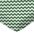 thumbnail image 1 of SheetWorld Fitted 100% Cotton Percale Square Play Yard Sheet Fits Joovy 38 x 38, Hunter Green Chevron Zigzag, 1 of 5