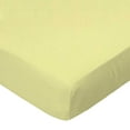 thumbnail image 1 of SheetWorld Fitted Percale Crib Sheet 29 x 42, Solid Yellow Woven, 100% Cotton, 1 of 4