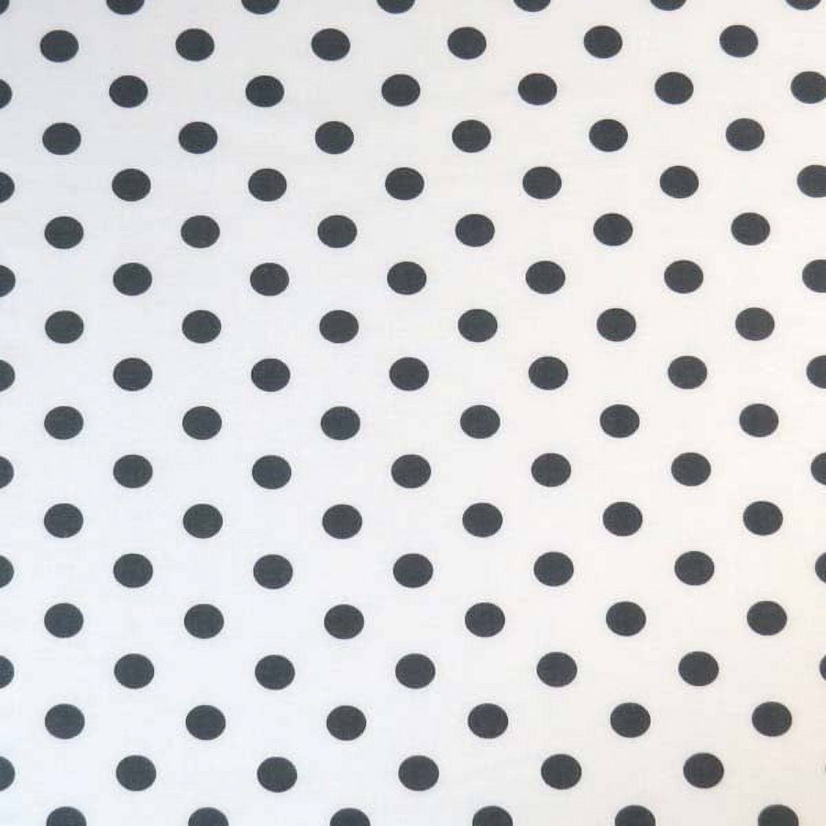 SheetWorld Round Crib Sheets - Grey Polka Dots