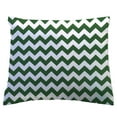 thumbnail image 1 of SheetWorld Twin Pillow Case, 100% Cotton Woven 20 x 26, Hunter Green Chevron Zigzag, 1 of 2