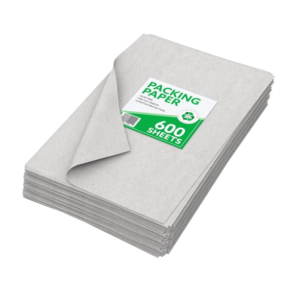 Sheeted Packing Paper, 20" x 30" per sheet, Bulk Pack, 600 Sheets