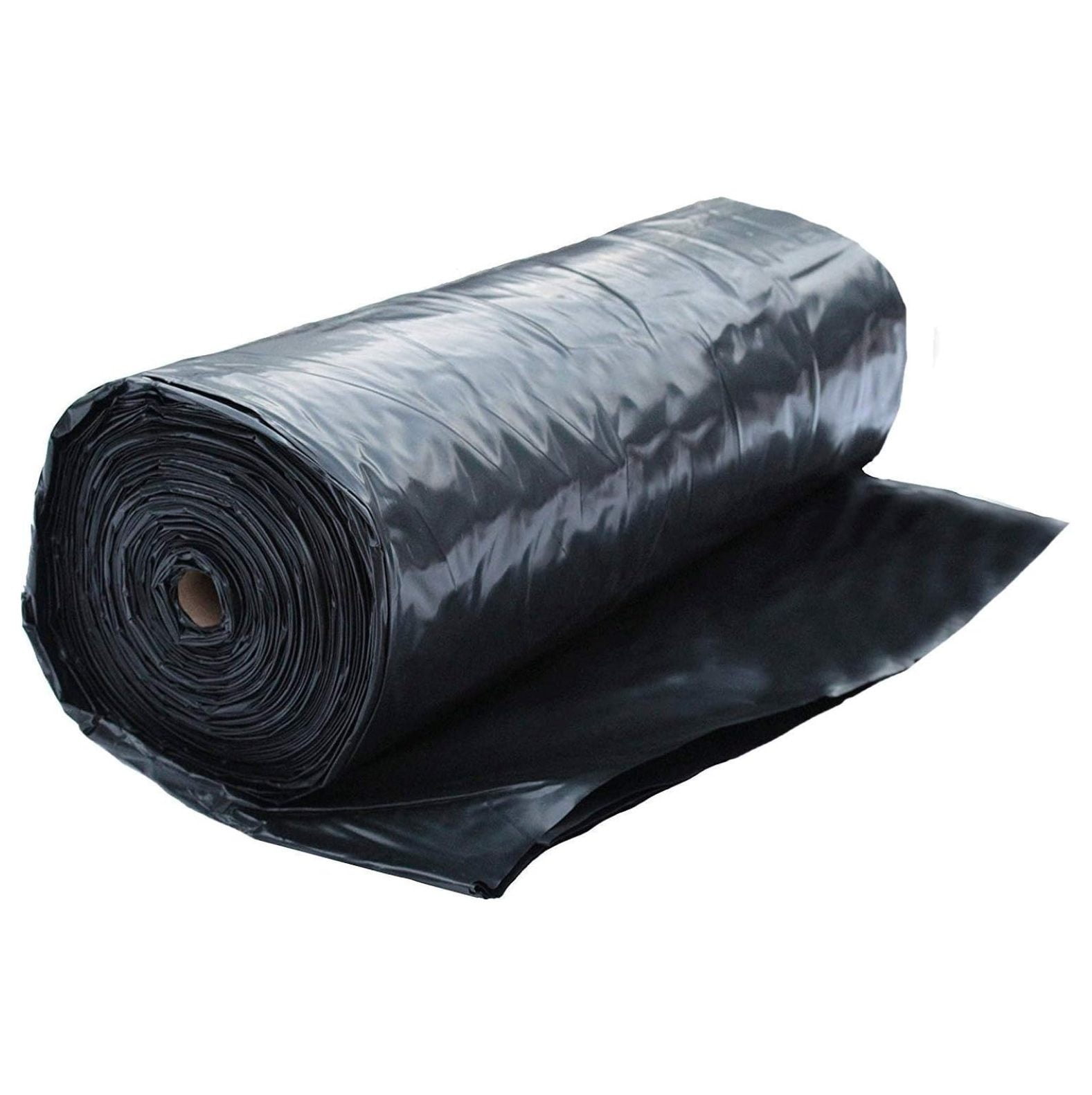 Sheeting Heavy Duty 6 Mil Roll Black (20' x 100') for Construction, Landscape Ground Cover, Weed