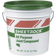 USG Sheetrock All Purpose Joint Compound Ready-Mixed - Pre-Mixed, Safe To Use - 12 lbs   Residential Use, Standard Application
