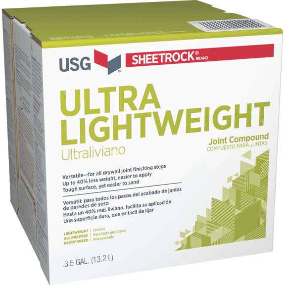 Sheetrock Pre-Mixed Ultra Lightweight All-Purpose Drywall Joint Compound - Single Pack Residential Use, Standard Application