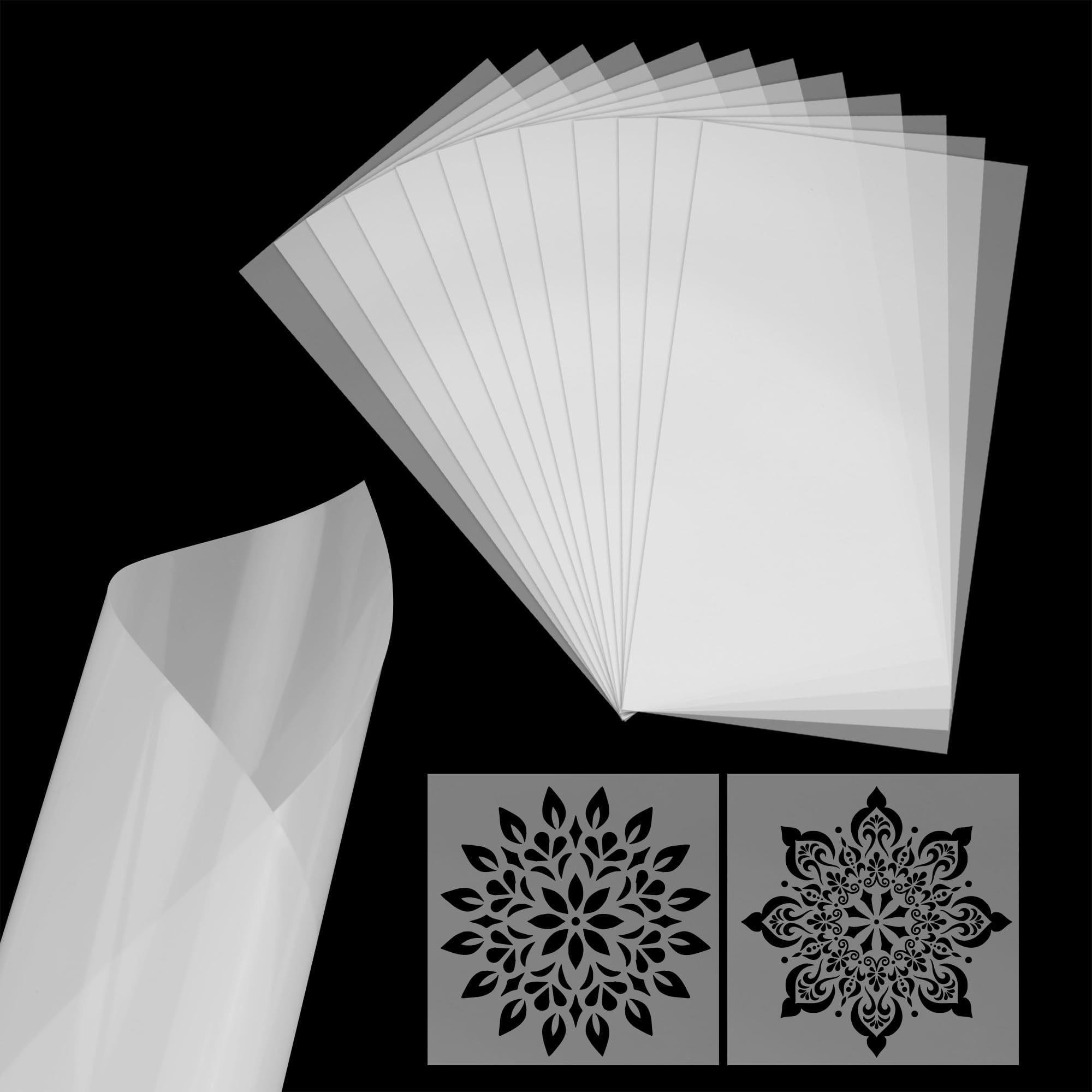 10-mil blank mylar stencil sheets.