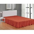 thumbnail image 1 of Sheets & Beyond Solid Microfiber 14" Bed Skirt, Full, Orange, 1 of 1