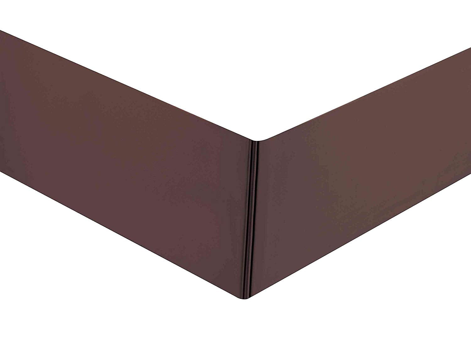 Sheets & Beyond Solid Microfiber Bed Skirt, Queen, Brown