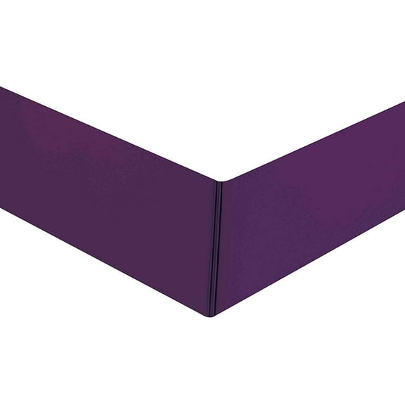 Sheets & Beyond Solid Microfiber Bed Skirt, Twin, Purple