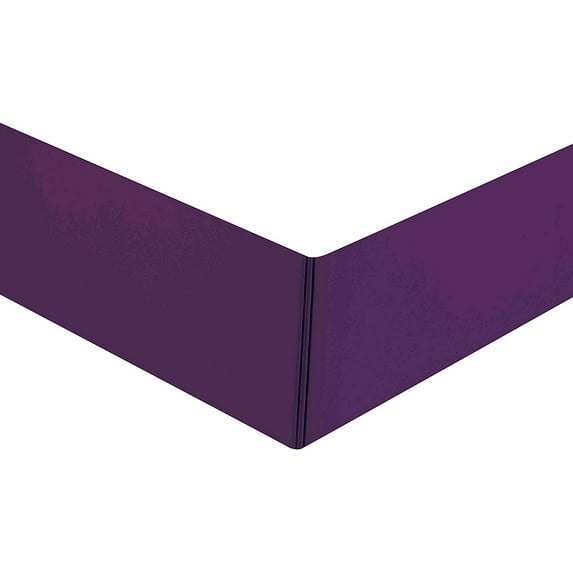 Sheets & Beyond Solid Microfiber Bed Skirt, Twin, Purple