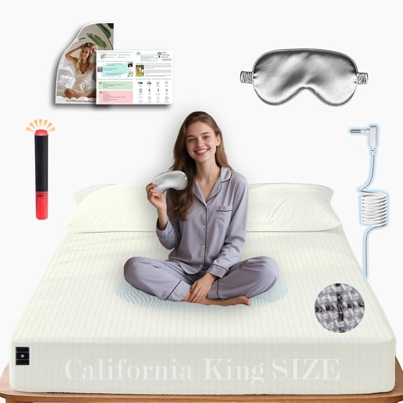 Sheets - California King Size, Soft Cotton with Silver Fiber, 15'' Deep Pocket Earth Fitted Bed Sheets for Improved Sleep (Beige, California King 72''*84''*15'')