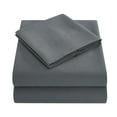 thumbnail image 1 of Sheets Four Piece Microfiber Bed Sheet Solid Color，Cool & Breathable Bed Sheets Gray, 1 of 1