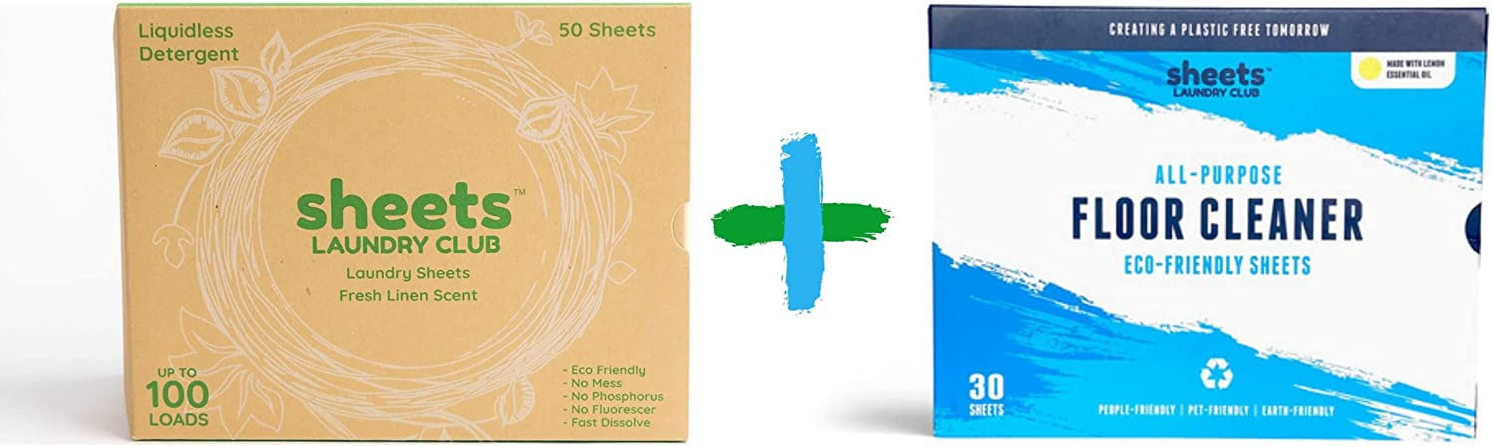 Sheets Laundry Club Laundry Detergent Sheets up to 100 Loads 50