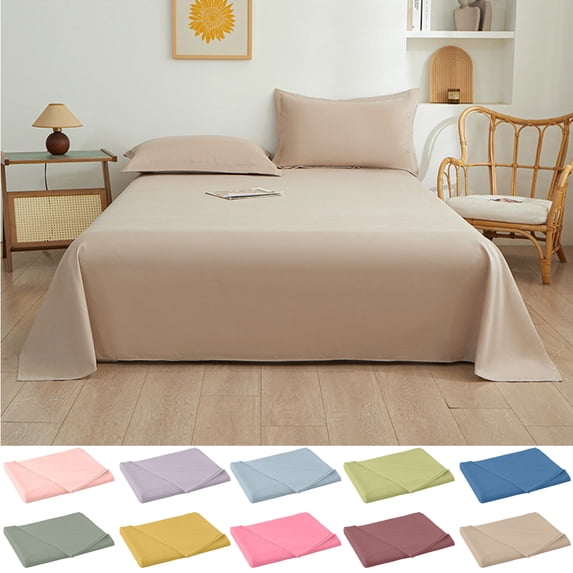 Sheets Solid Color Ease Friendly Washable Sheets Bed Sheets 59.06"x90.55"