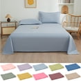 thumbnail image 1 of Sheets Solid Color Ease Friendly Washable Sheets Bed Sheets 59.06"x90.55", 1 of 6