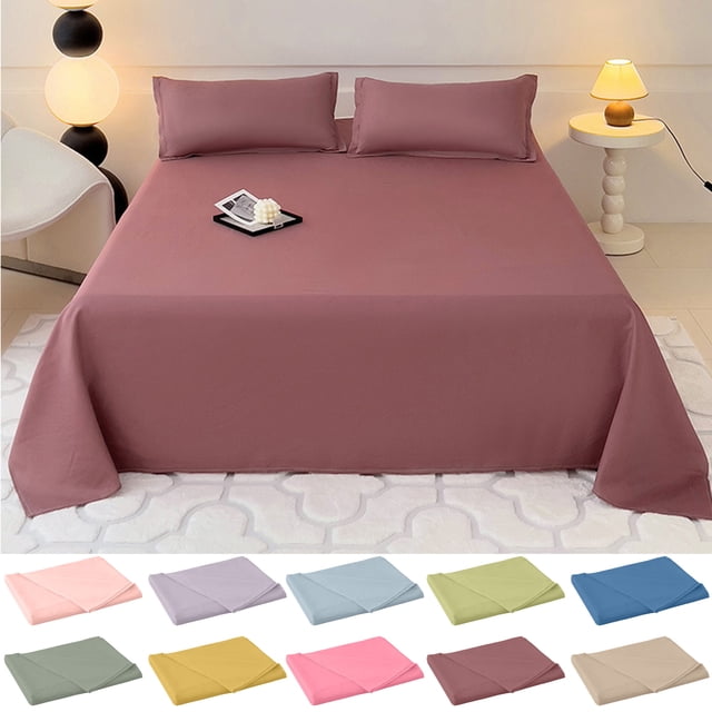 Sheets Solid Color Ease Friendly Washable Sheets Bed Sheets 59.06"x90.55"