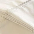thumbnail image 1 of Sheets - Twin/Twin XL Organic Cotton Semi-Fitted Top Sheet Only, No-Tuck Flat Sheet for Easy Bed Making, Ideal for RV, Camper, Dorm or Home Bedding| White/White Trim, 1 of 8