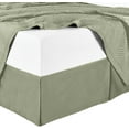 thumbnail image 1 of Sheetsnthings 100% Cotton Bed Skirts (15 inch drop) 450TC -Full Size, Solid Sage- Pleated Tailored Bedskirts with Split Corners, 1 of 1