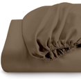 thumbnail image 1 of Sheetsnthings 650 Thread Count, Cotton Blend Top Split King Fitted Sheet Only for Adjustable Beds, Taupe, Half Split Bottom Sheet Sold Separately, 1 of 4