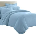 thumbnail image 1 of Sheetsnthings 8pc Bed in a Bag Set: California King Size, Viscose from Bamboo, Solid Blue (Sheet Set & Duvet Cover Set) + White Down Alternative Comforter, 1 of 2