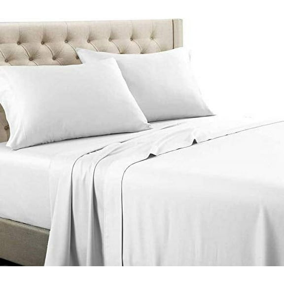 Sheetsnthings Belgian Flax Linen and Cotton Blend Pillow Cases, Pre-Washed Linen Cotton, Breathable Percale Weave 150 GSM, 2pc Pillowcase Set (Standard Size, Linen)