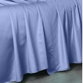 thumbnail image 1 of Sheetsnthings Flat Sheet Only (Oversized) 608 Thread Count Pure Cotton Luxurious Bed Linens (120 Inches x 112 Inches) Solid Periwinkle, 1 of 1
