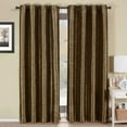 thumbnail image 1 of Sheetsnthings Geneva 104-Inch Wide x 96-Inch Long, Set of 2 Grommet Top Blackout Curtains and Drapes, Coffee, 1 of 3