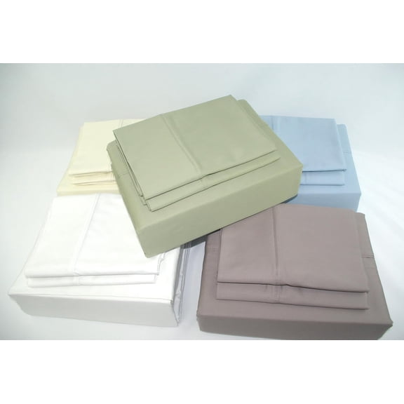 Sheetsnthings Good Weight Pure Cotton Sateen Twin Extra Long (XL) Bed Sheet Set -16 Inch Deep Pockets, Gray