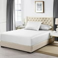 thumbnail image 1 of Sheetsnthings High Profile Fitted Sheet (22 Inches) Luxurious Cotton 608 Thread Count- Extra Deep Pocket (California King Size) Fitted Sheet Only, Solid White, 1 of 3