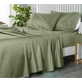 thumbnail image 1 of Sheetsnthings Made in USA- Pure Cotton Sheet Set- Extra Deep Pockets (22-Inches) 608 Thread Count, Queen Size Bed Sheets, Sage, 1 of 3