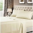thumbnail image 1 of Sheetsnthings Made in USA- Texas King Sheet Set (80x98 Inch Bed) 608tc Soft Cotton Sateen Bed Sheets, Ivory, 1 of 3