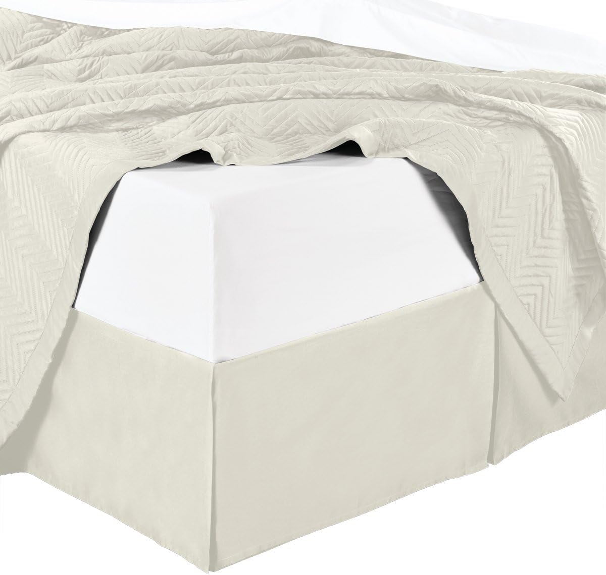 Sheetsnthings Microfiber Bed Skirts (14 inch drop) Queen Size, Solid