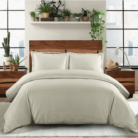 Sheetsnthings Palatial King 120x98 Duvet Cover Set (Linen) Luxury Cotton 1000 Thread Count Oversized Comforter Cover with Pillow Shams, Crafted in the USA
