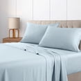 thumbnail image 1 of Sheetsnthings RV Sheet Set (Short Queen-Blue) 100% Cotton 300 Thread Count 4pc Camper Sheets, 1 of 4