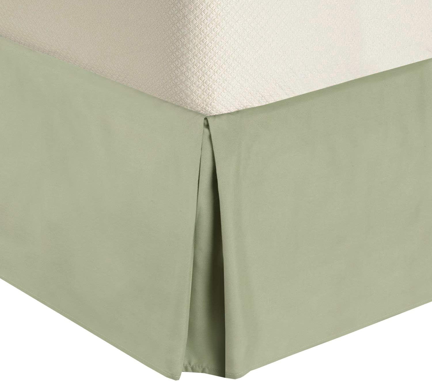 Sheetsnthings Solid 300 Thread Count, 100 Cotton Full Pleated Tailored