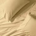 thumbnail image 1 of Sheetsnthings Solid 650 Thread Count Cotton Blend King Size Attached Water Bed Sheet Set (Gold) Wrinkle Resistant Waterbed Sheets, 1 of 1